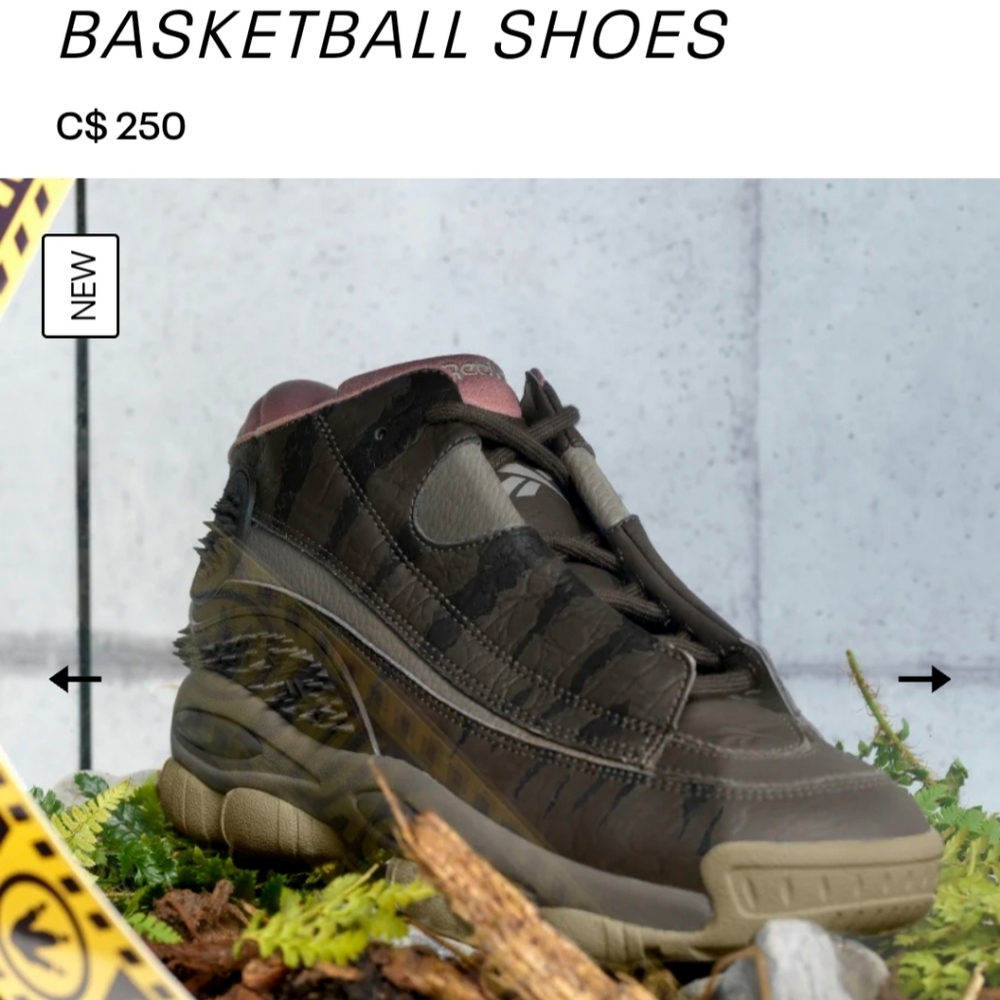 REEBOX JURASSIC WORLD THE ANSWER DMX BASKETBALL SHOES